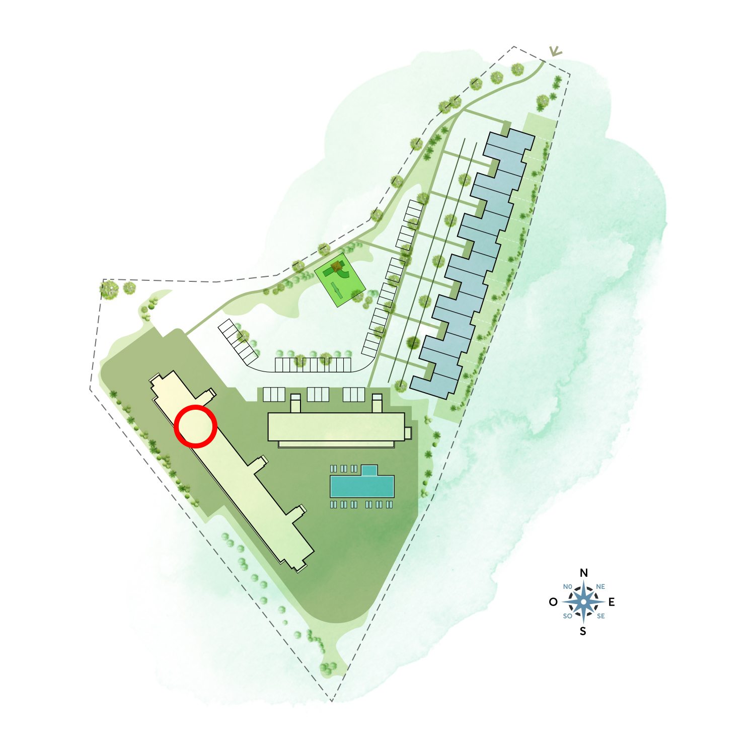 Apartment site location