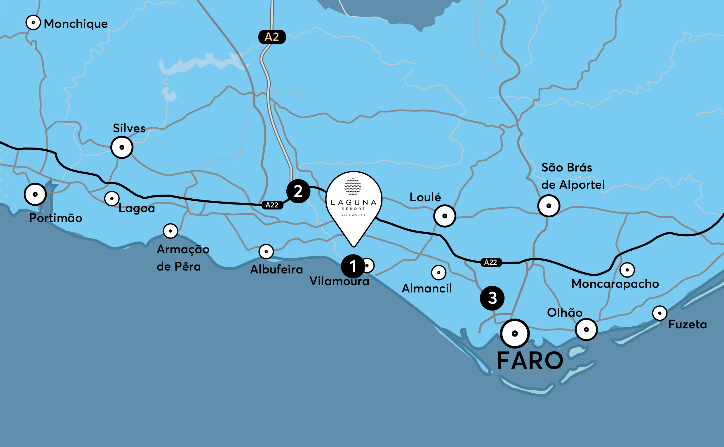 Lagune Vilamoura Resort Location